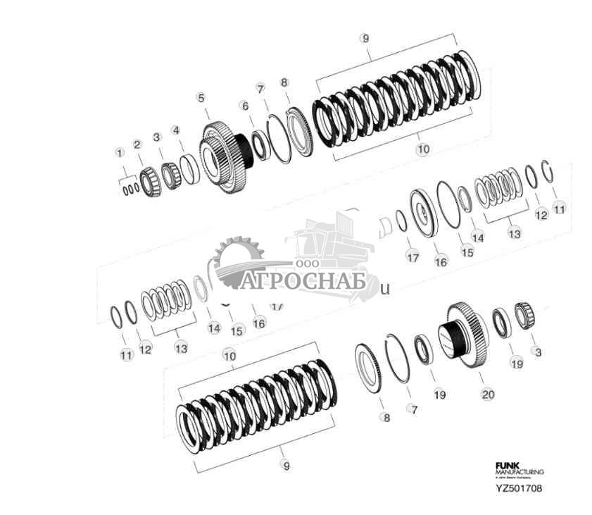 TRANSMISSION THIRD STAGE ASSEMBLY (CLUTCH B, CLUTCH 1) 
